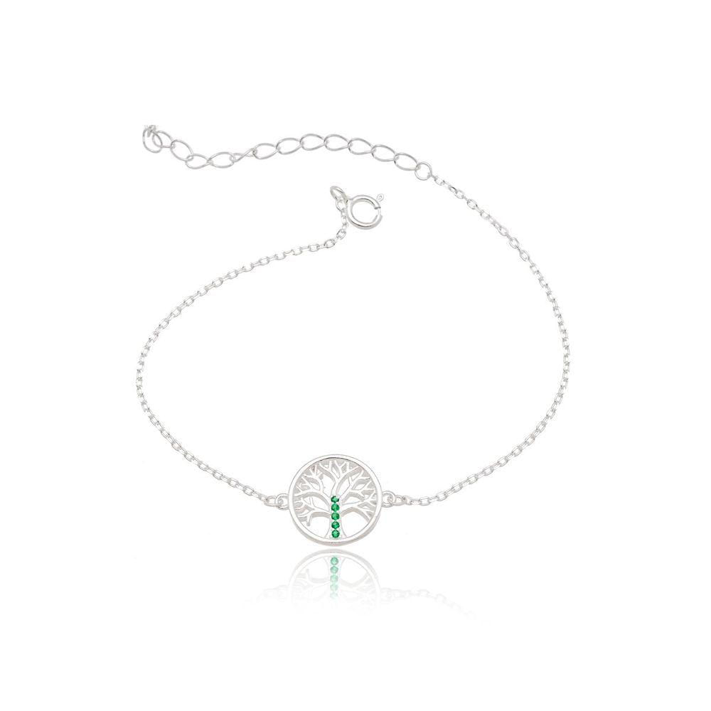 Pulseira Delicada Arvore Da Vida Prata 925