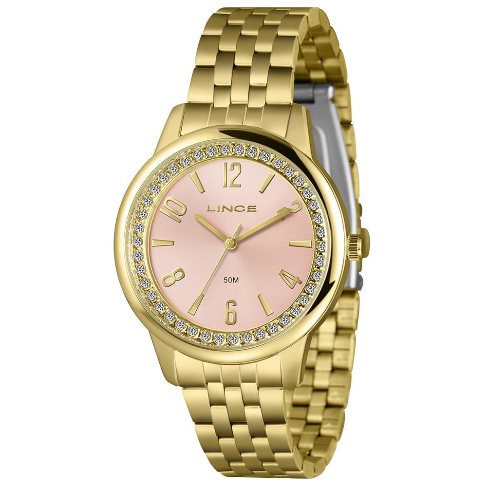 Relógio Lince Feminino Ref: Lrgj173l40 R2kx Casual Dourado