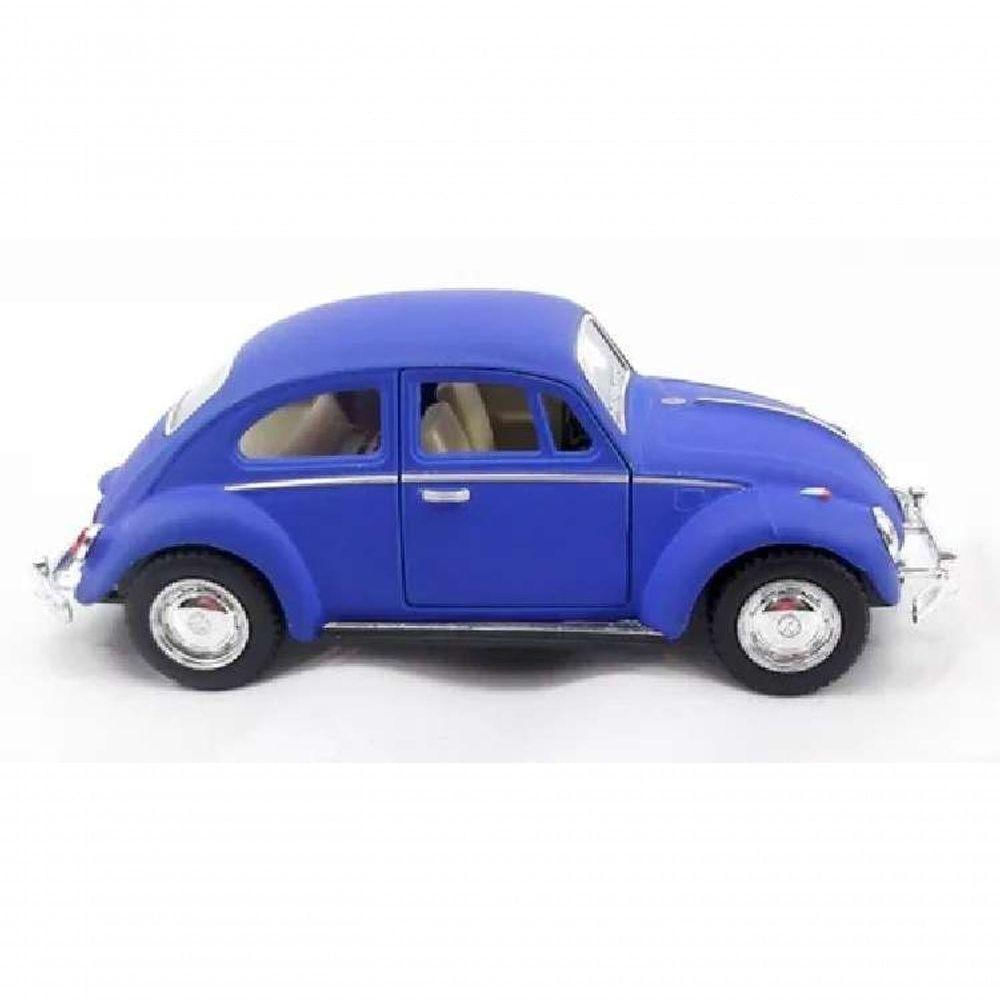 Miniatura Metal Volkswagen Fusca Azul Fosco 1967 Kt5057d Dm