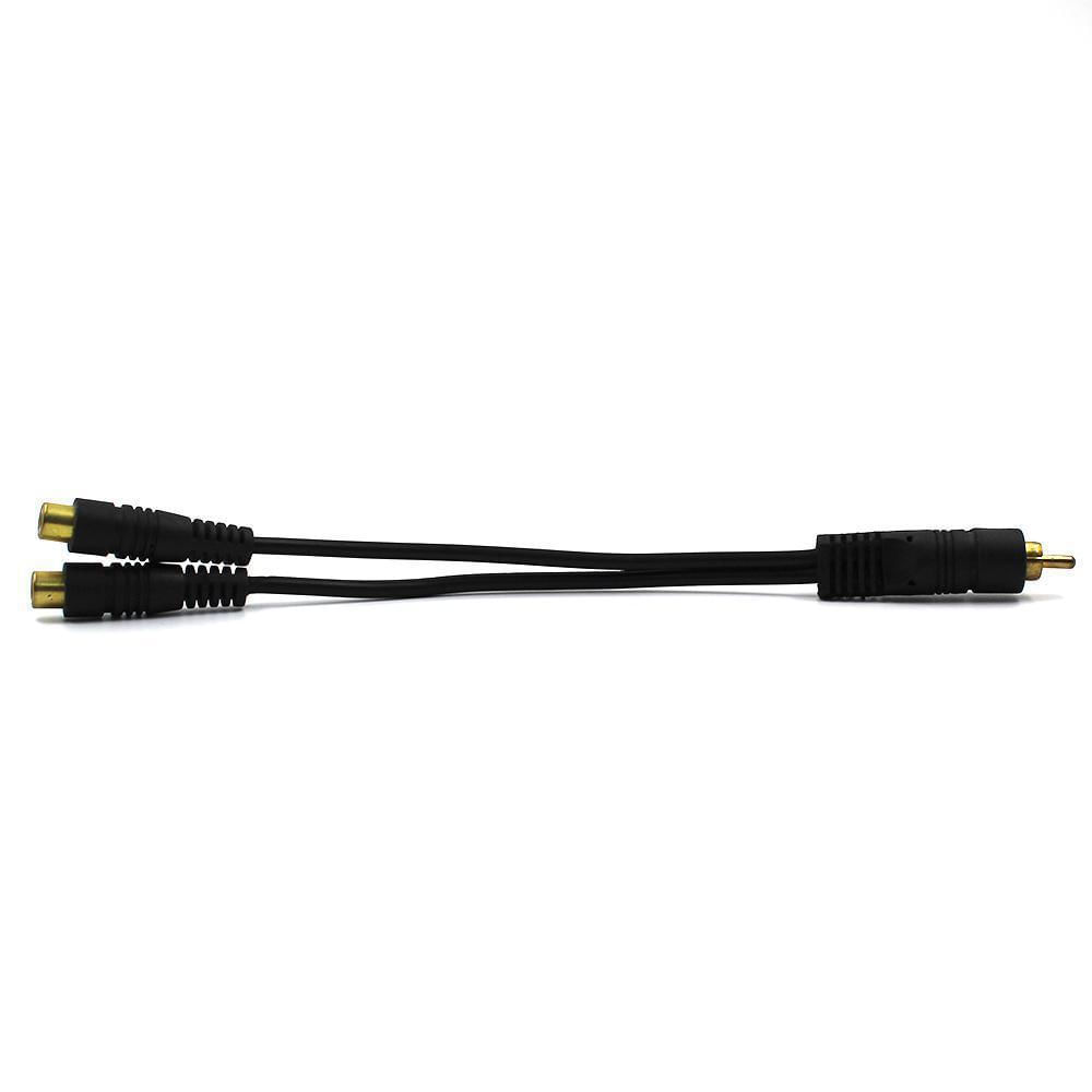 Cabo Y - 1 Rca Macho Para 2 Rca Fêmea Gold