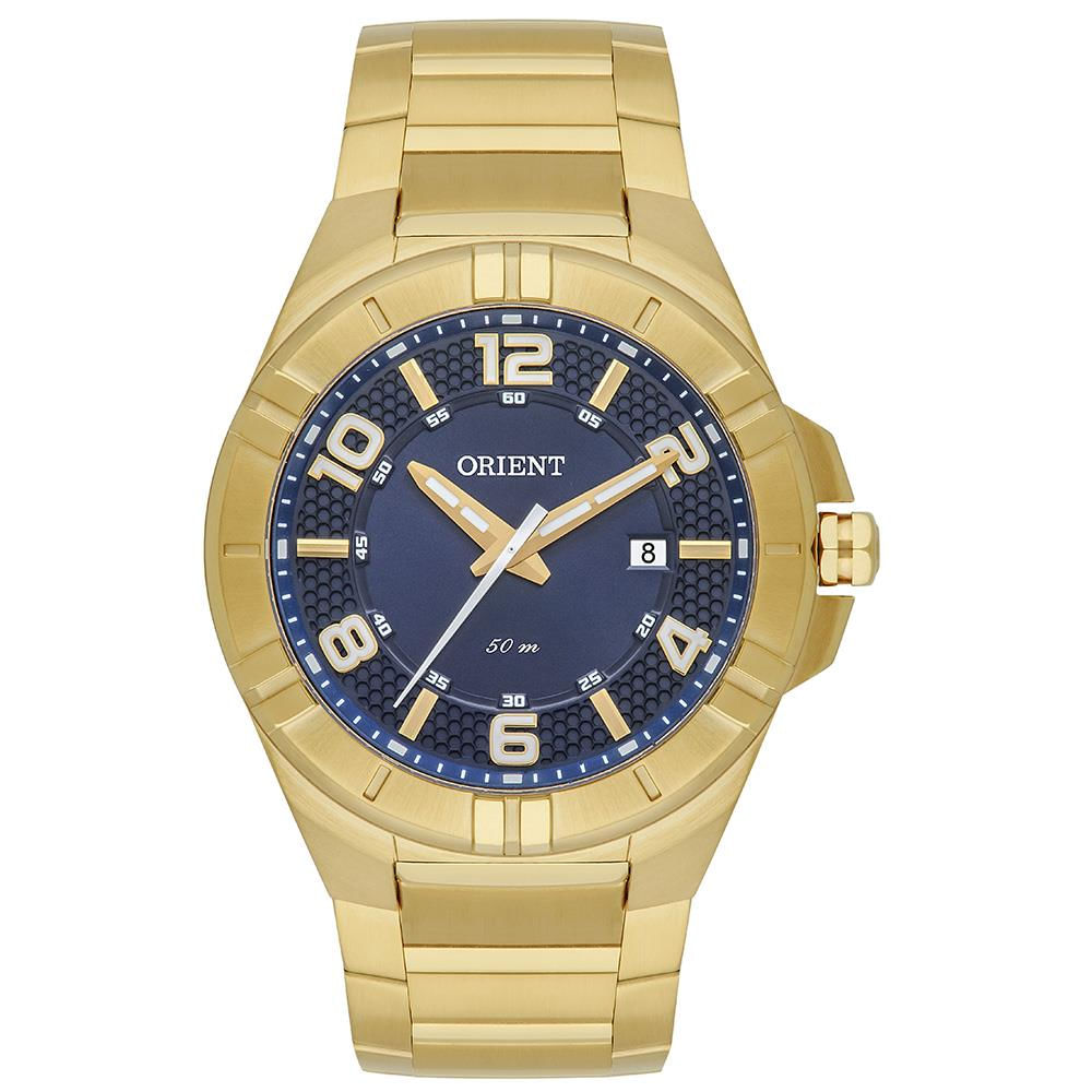 Relógio Orient Masculino Ref: Mgss1271 D2kx Esportivo Dourado