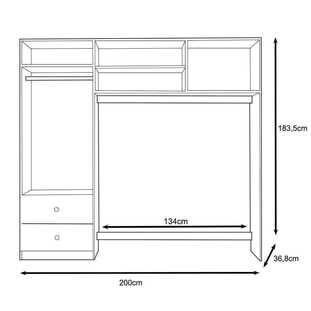 Quarto Infantil Berço Rodizio Guarda Roupas Sophia 100% MDF