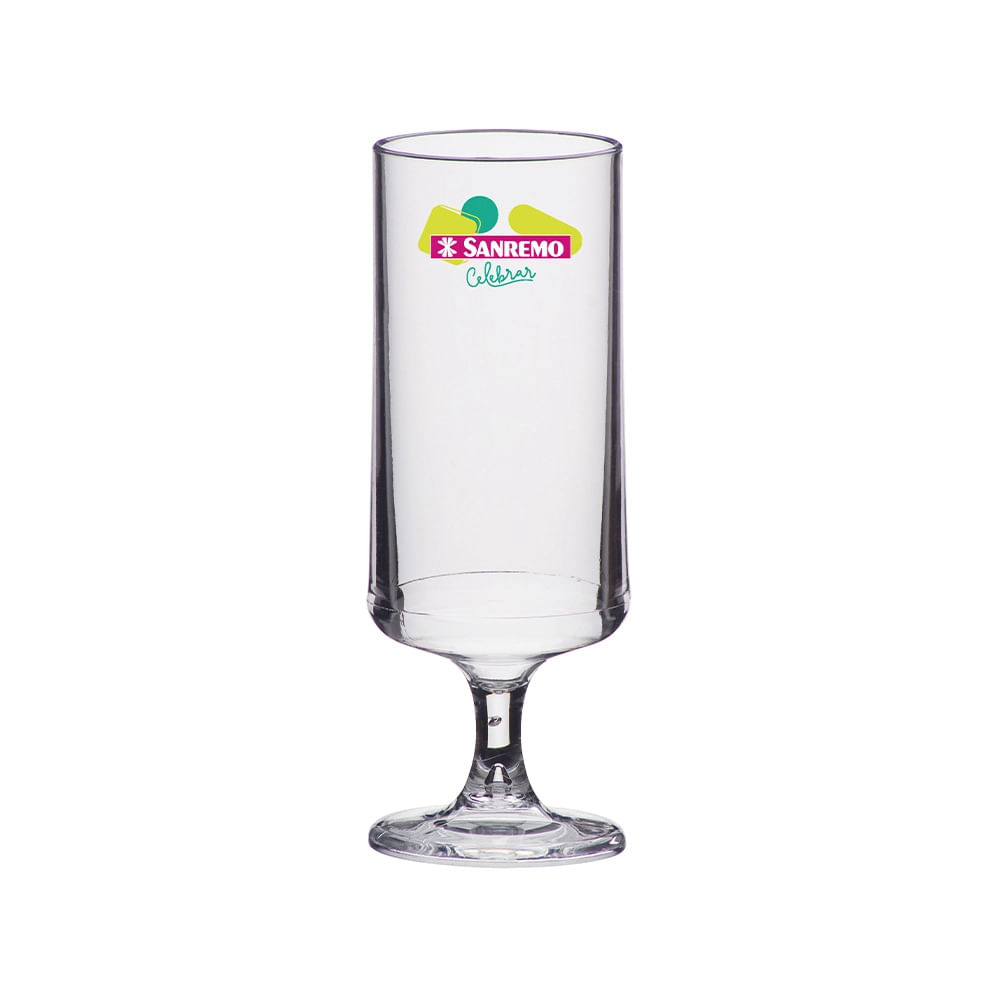 Taça de Chopp Sanremo Celebrar em Acrílico Transparente 260ml