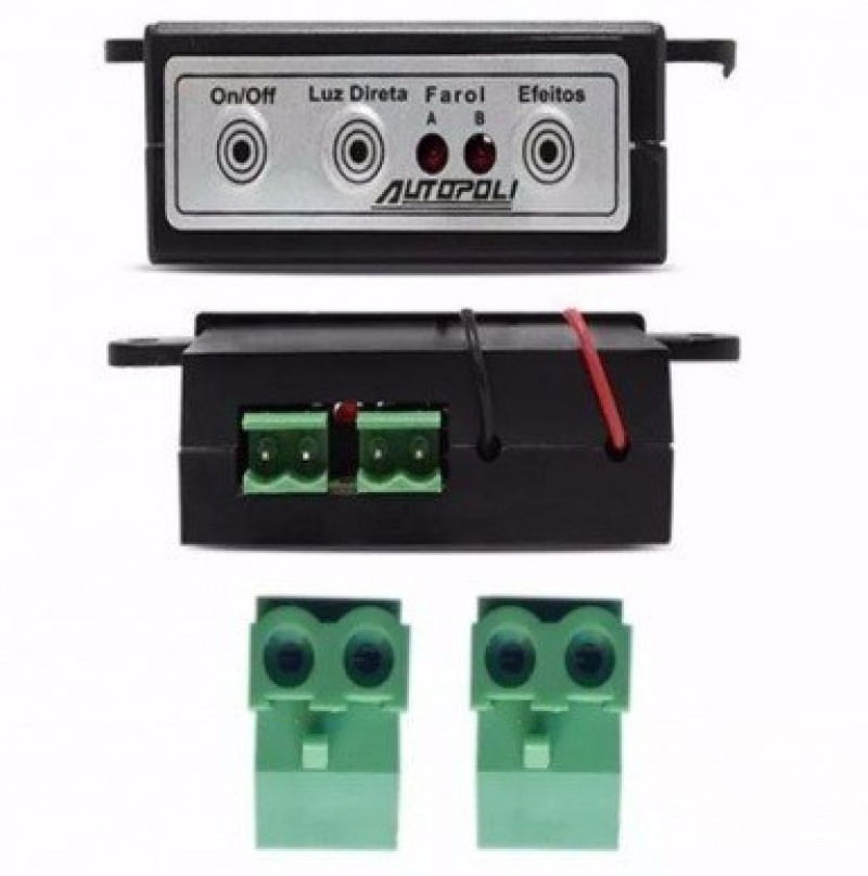 Modulo Central Strobo Estrobo Autopoli Reposição 12/24v Bivolt