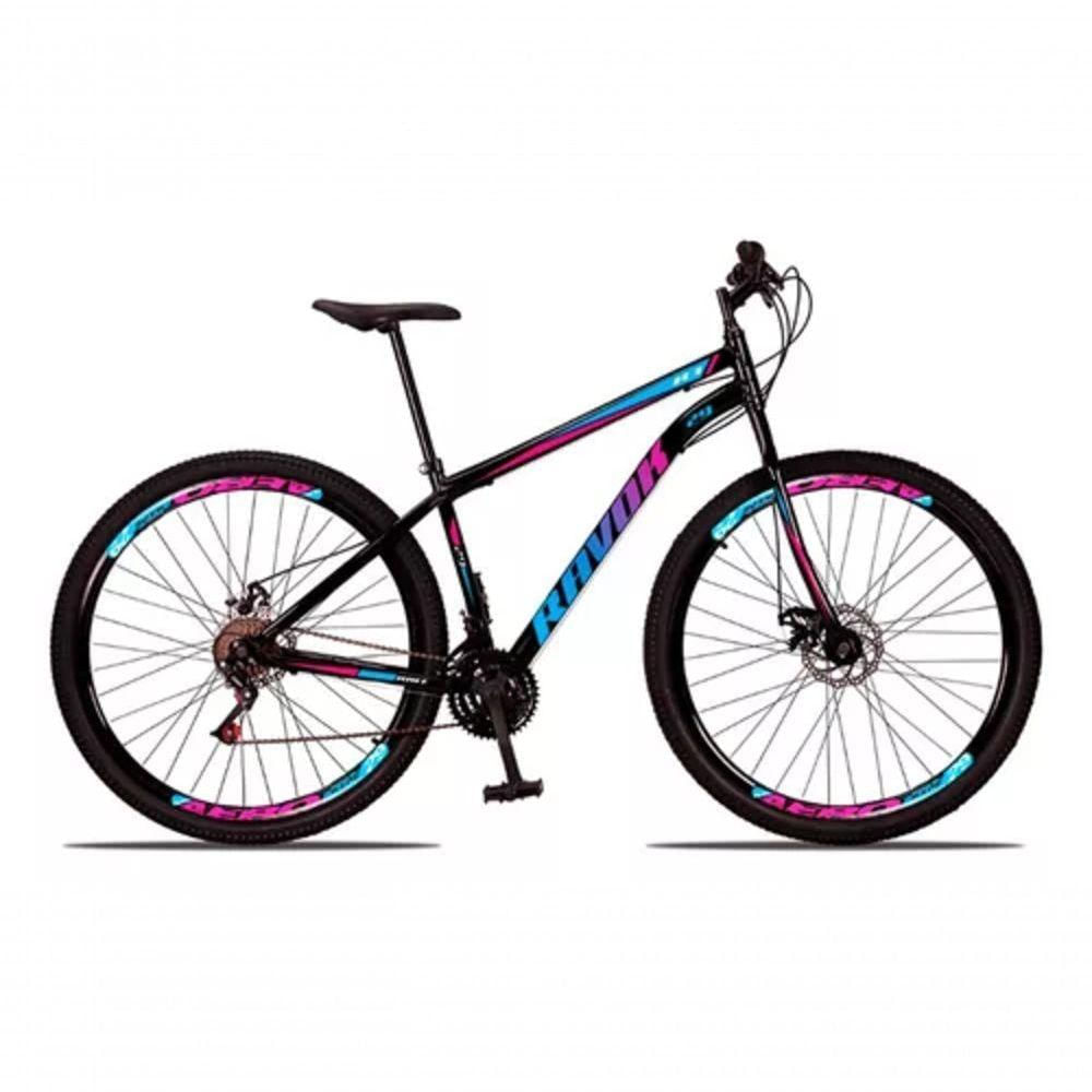Bicicleta Bike Aço 21 Marchas Velocidades Aro 29 rosa Azul