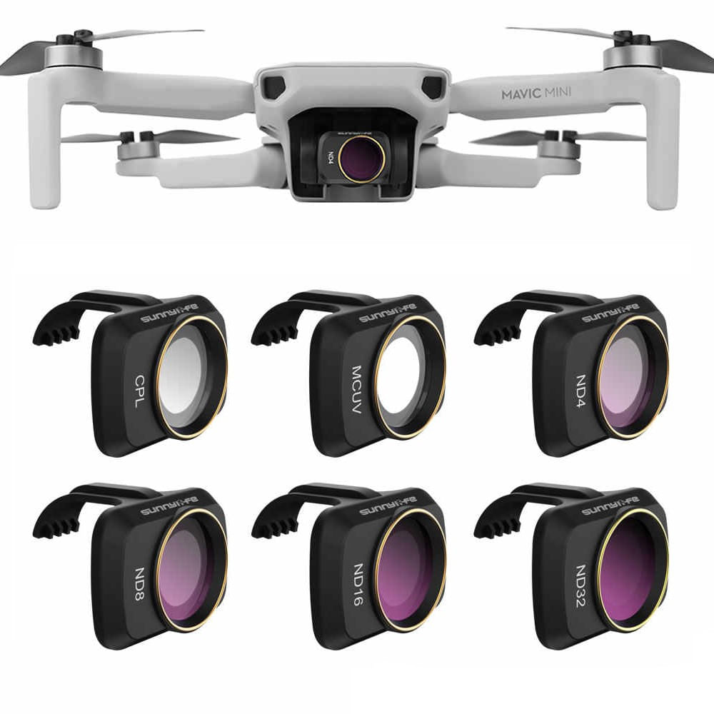 Filtro de lente 6pcs UV CPL ND 4 8 16 32 para drone Mavic Mini e