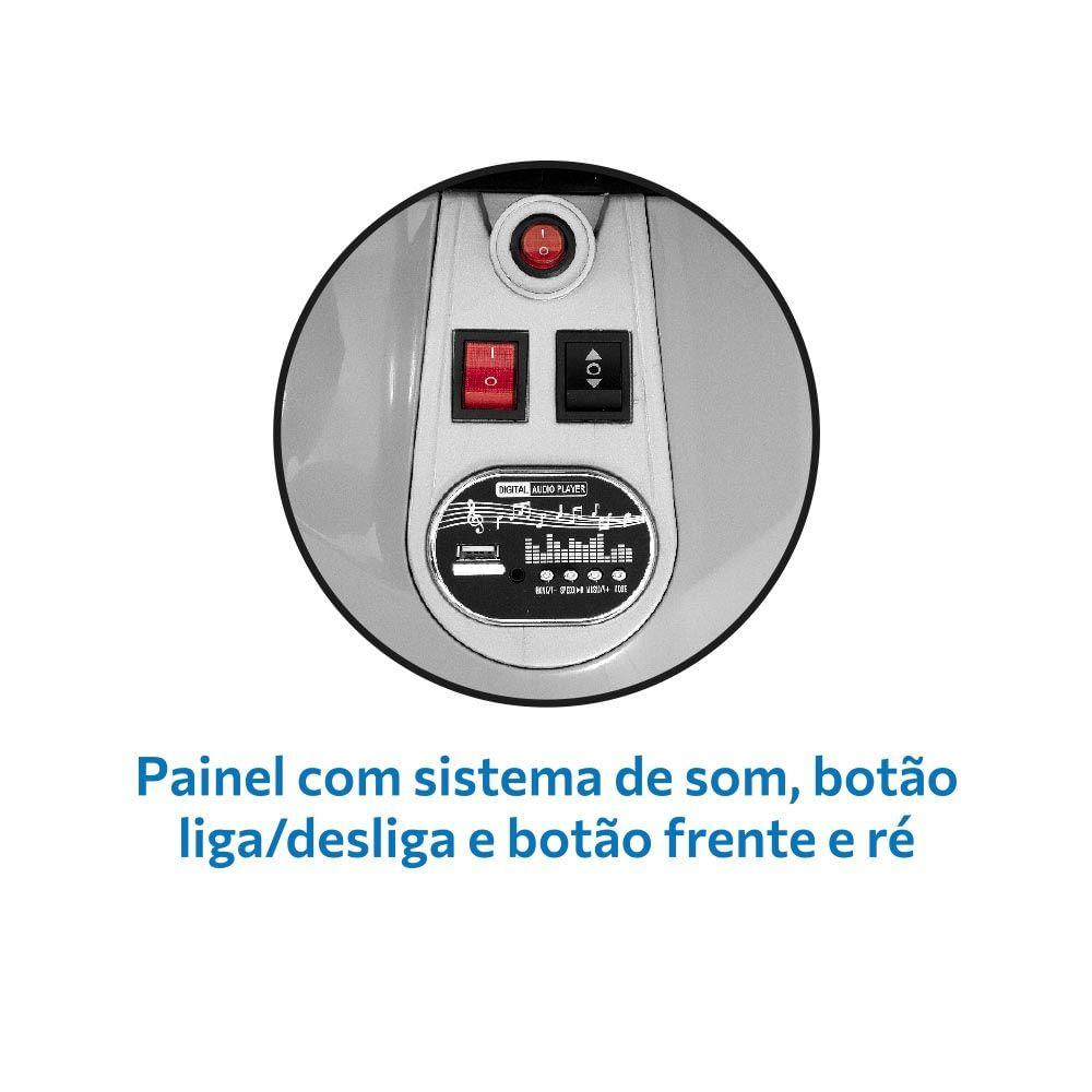 Moto Speed GT Cinza Elétrica 12V - Bandeirante