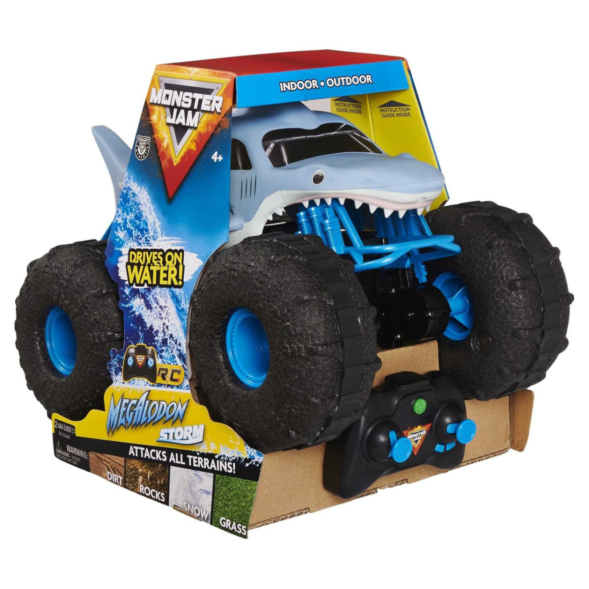 Carro Monster Jam Megalodon Storm de Controle Remoto - Sunny