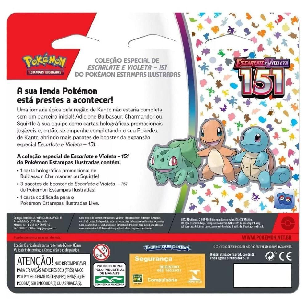 Pokémon Blister Triplo Bulbasaur - Copag