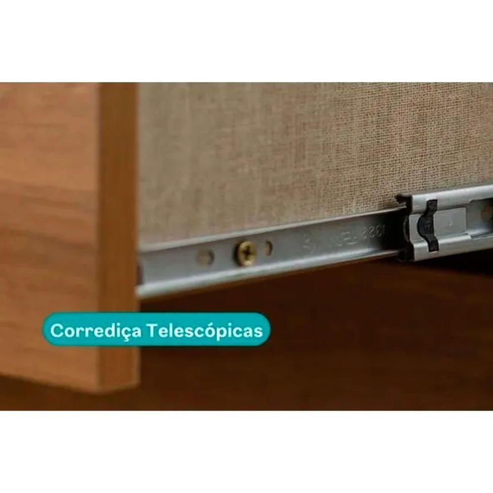 Cômoda De Quarto 1160 com 6 Gavetas com Espelho Freijo - Carraro