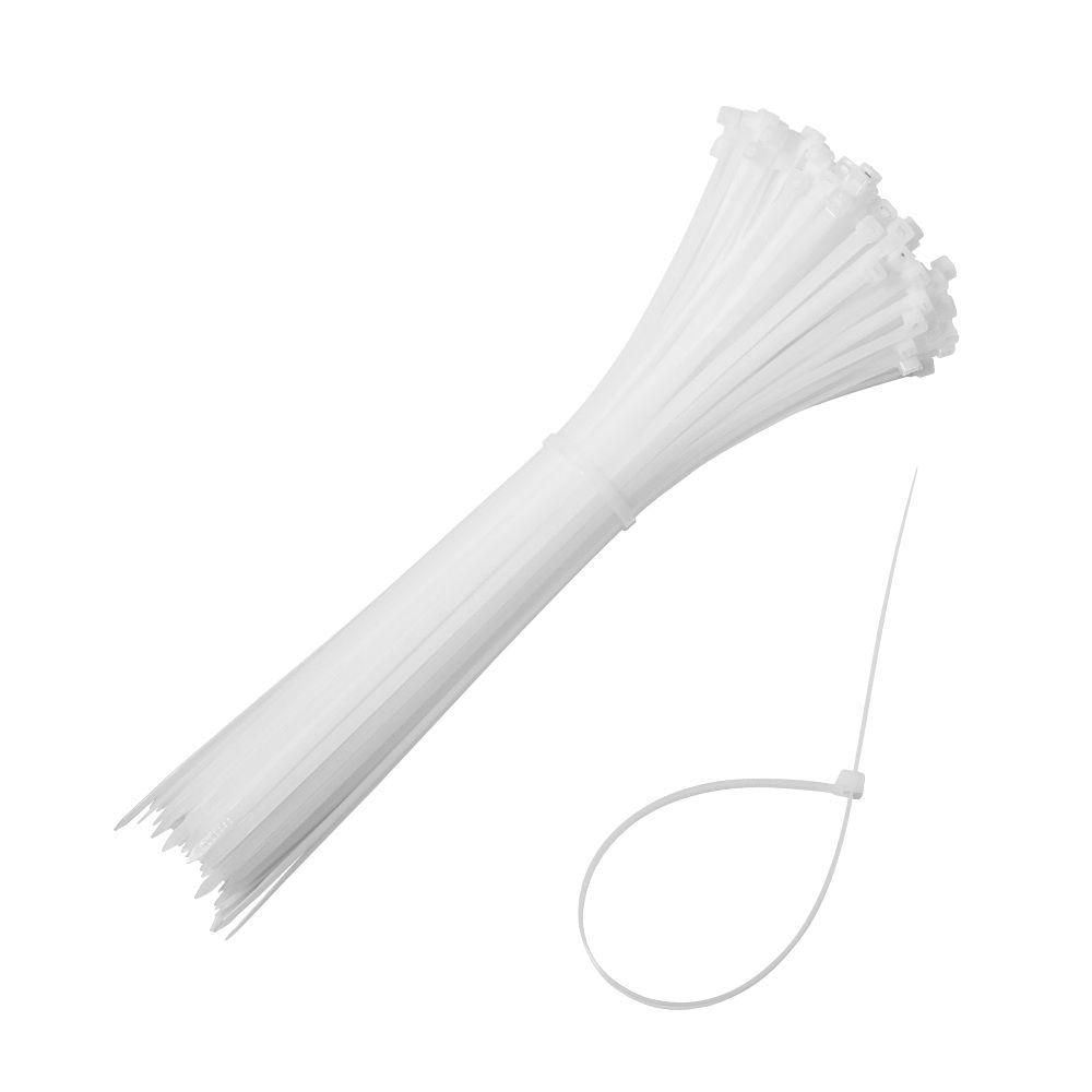 Abraçadeira Nylon Enforca Gato 4,8x300mm 100 Un Tradestar Branco