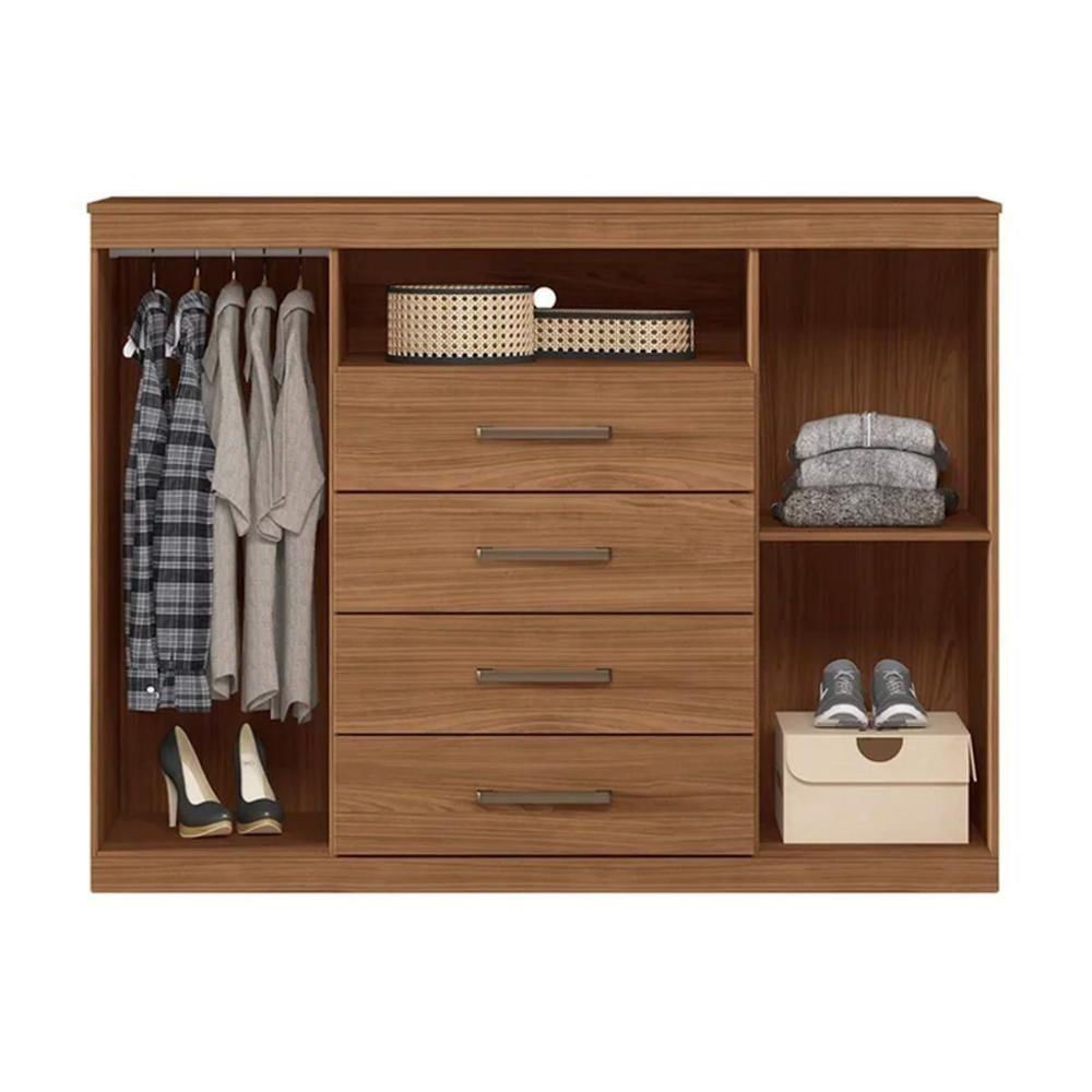 Cômoda De Quarto 1160 Com 6 Gavetas Com Espelho Avela - Carraro
