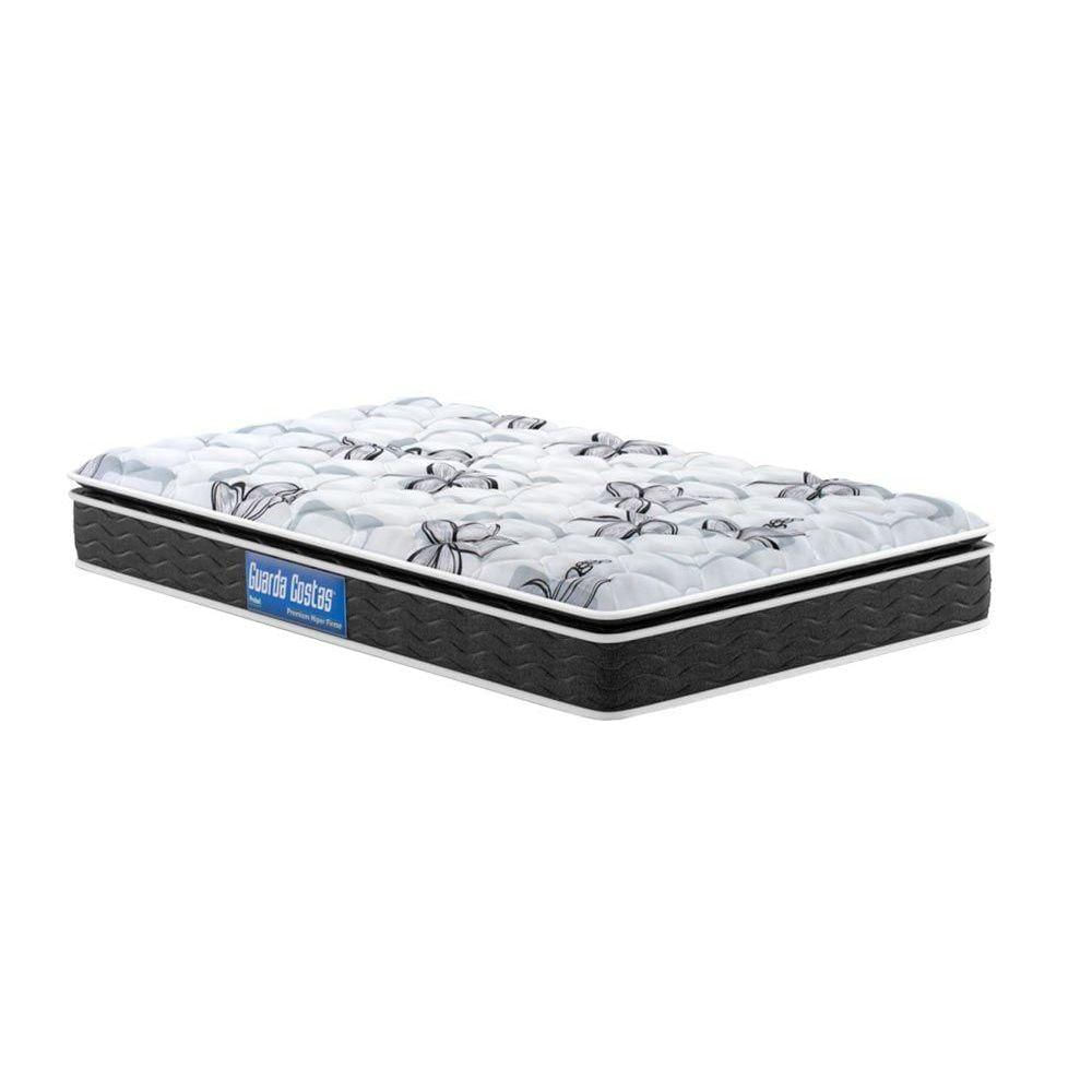 Colchão Solteiro Espuma D40-20 Guarda Costas Premium Hiper Firme Pillow Top Black (88x188x24) Probel