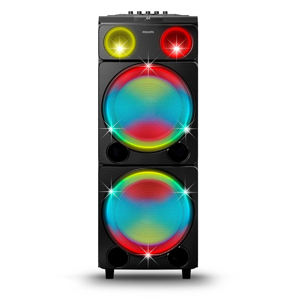 Caixa de Som Bluetooth Philips Party Speaker 2400W - TAX5509 Preto / Bivolt