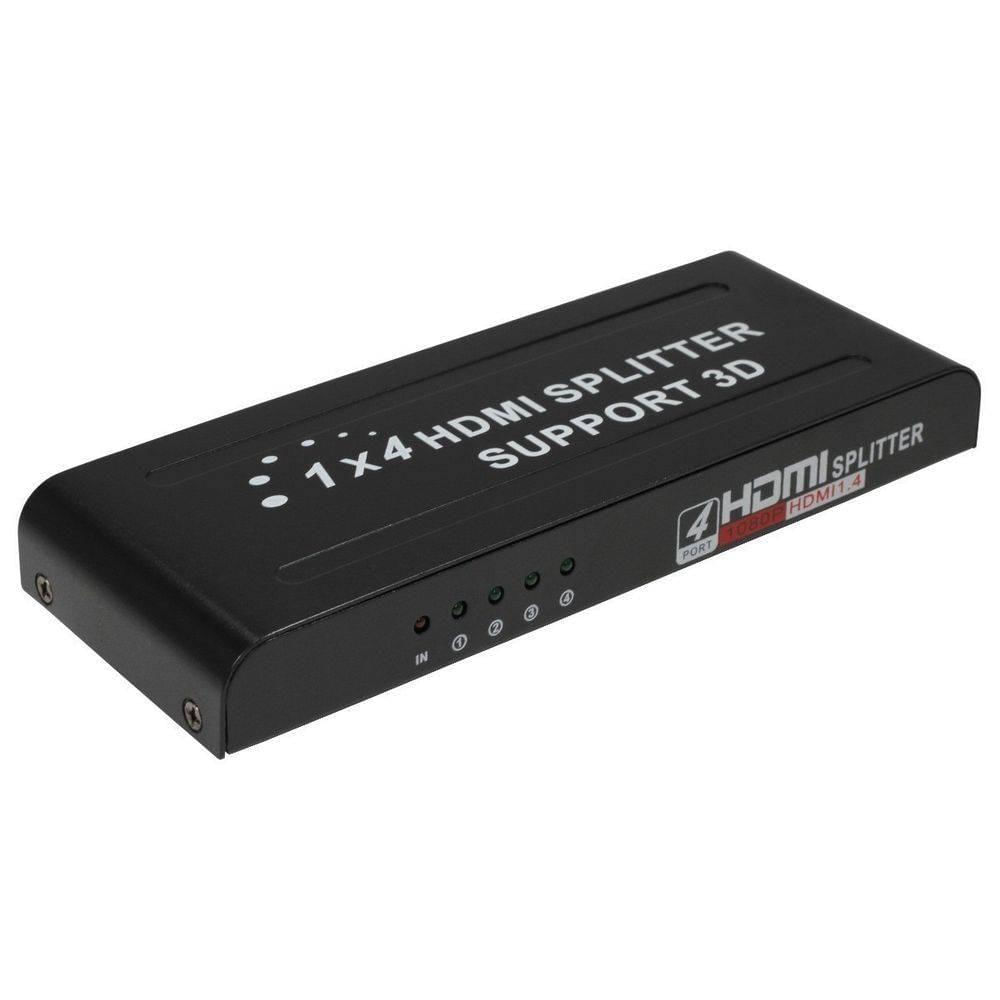 Distribuidor Hdmi Splitter 1x4 Divisor 4 Portas Ps3 Xbox Sky