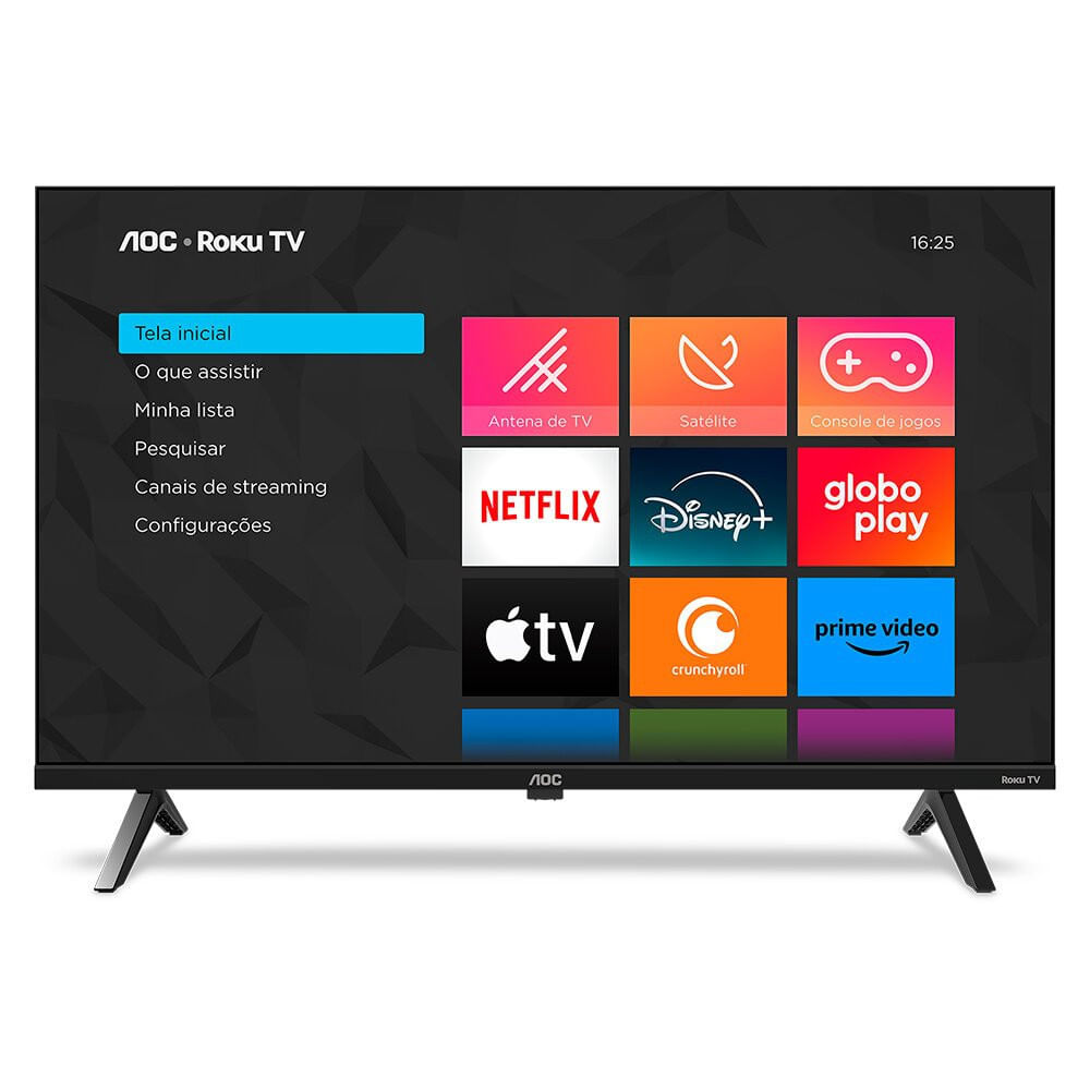 Smart TV AOC 42 Full HD Dolby Audio Roku TV - S5045/78G Preto / Bivolt