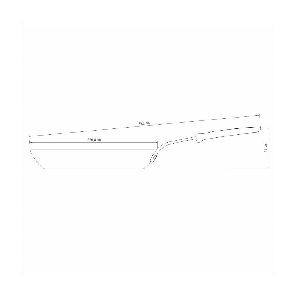 Bistequeira Tramontina Profissional em Ferro 30 cm 2,4 L