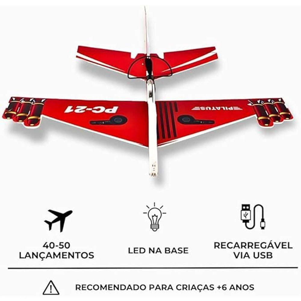 Avião Planador Com Motor A Bateria Recarregável