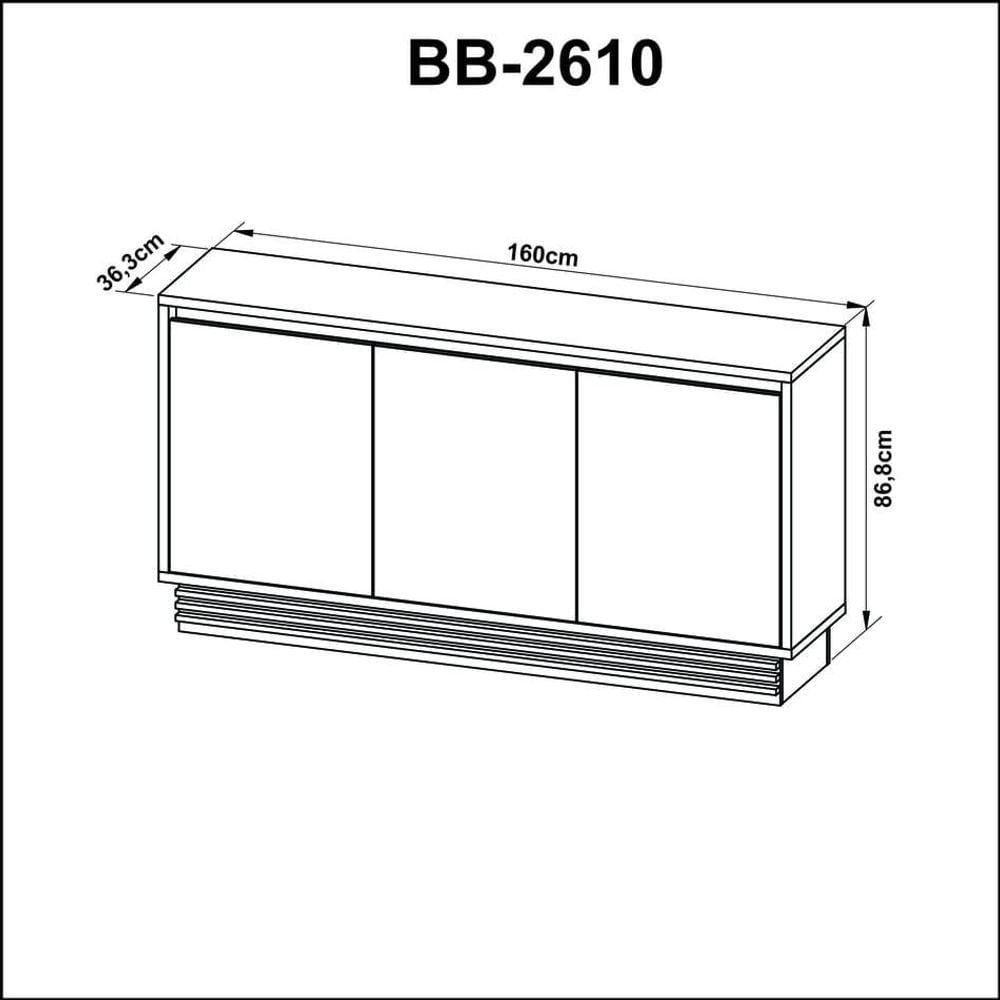 Balcão Buffet Natural-off White