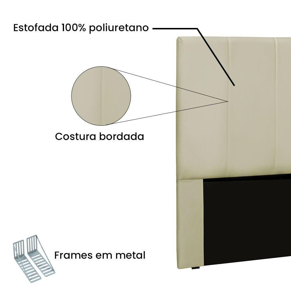 Cabeceira Solteiro 0,90m Ravenna Corano Marfim