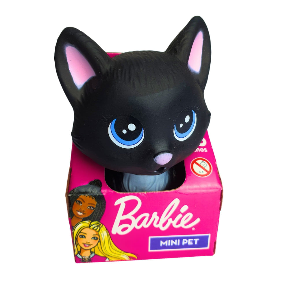 Mini Pets da Barbie Mini Gata Na Casinha - Pupee Creme