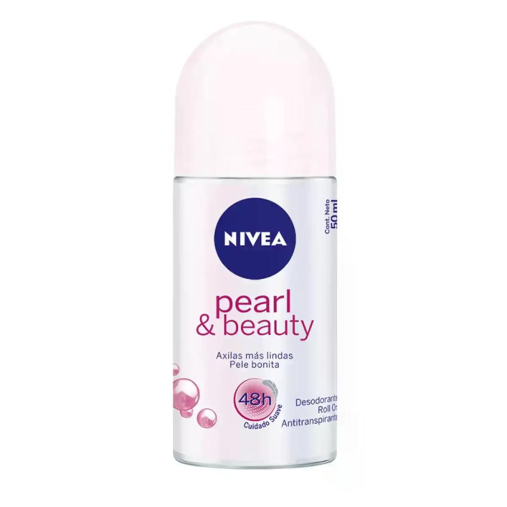 Desodorante Roll-On Pearl Beauty Nívea 50Ml