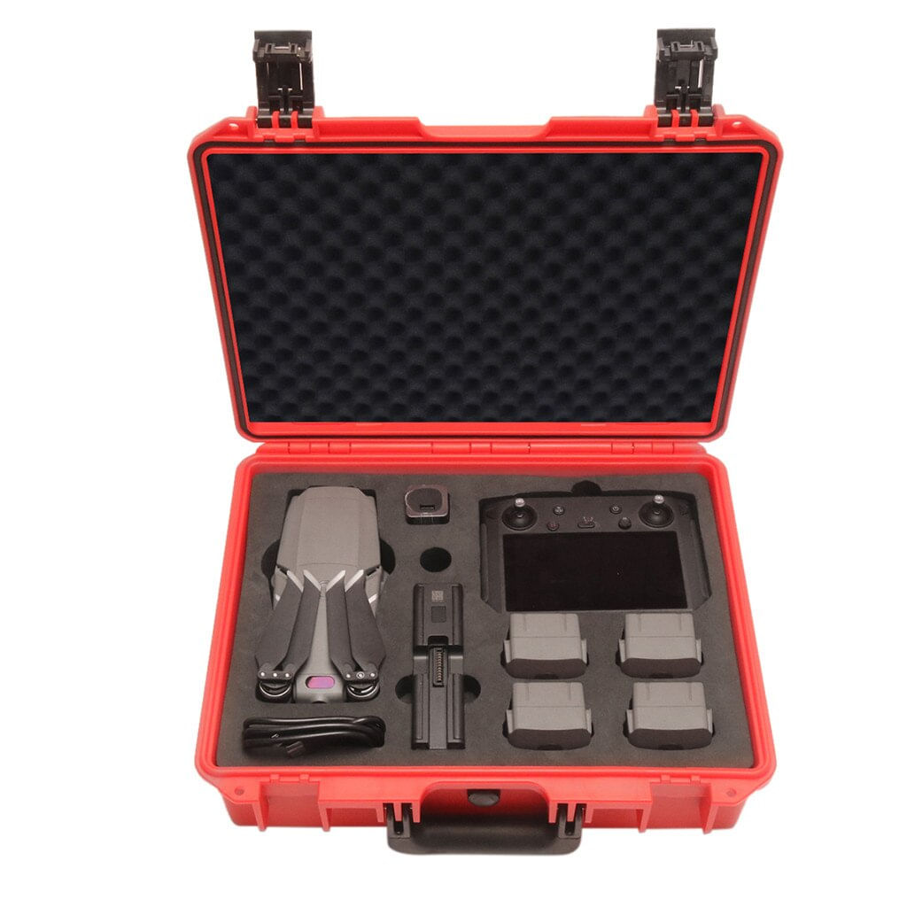 Case Maleta Estanque para Drone DJI Mavic 2 Pro e Zoom - Cor Vermelho