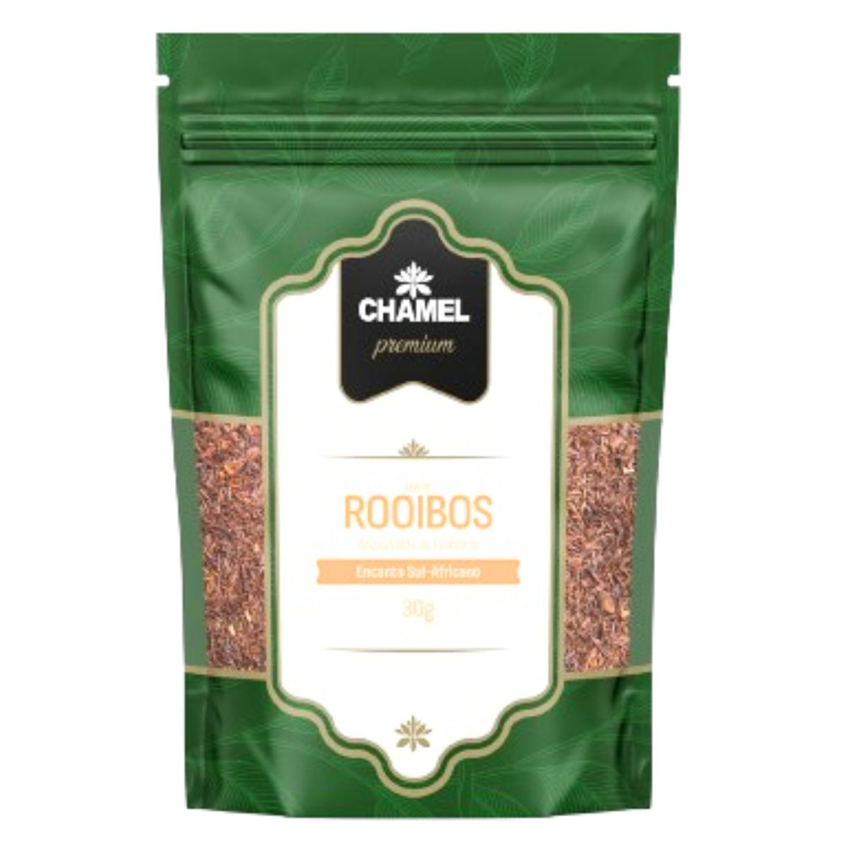 Chá de Rooibos (Aspalathus linearis) Encanto Sul-Africano 4 Pacotes c/ 30g  Chamel Premium