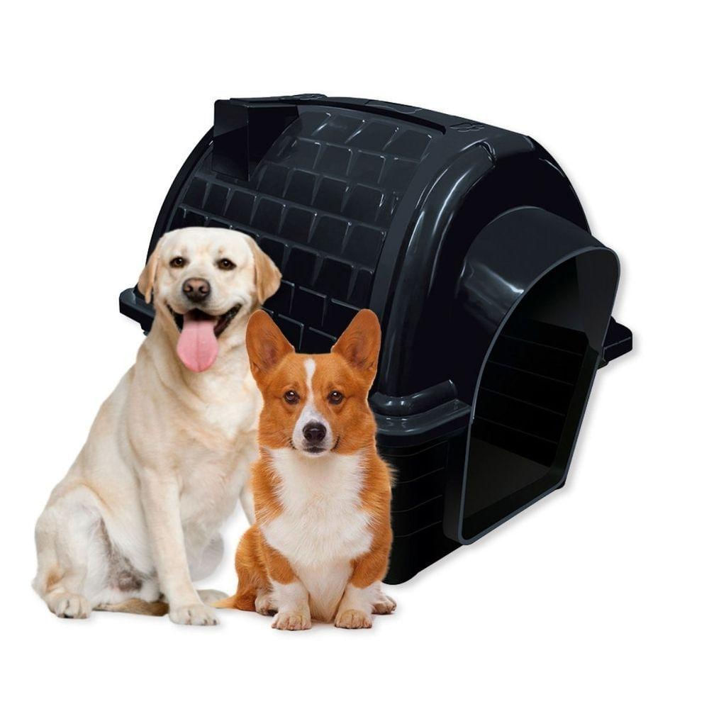 Casinha Pet Iglu N5 Para Cães De Porte Médio E Grande Conforto E Proteção Preta