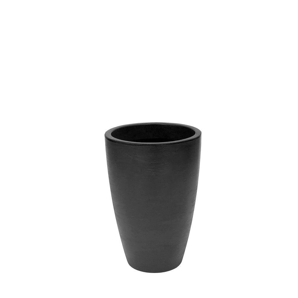 Vaso Malta Cone Fosco 38x55cm Preto Sólido