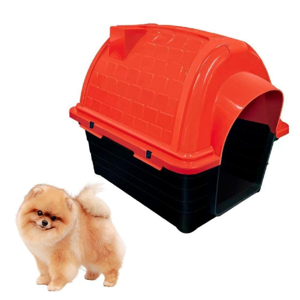 Casinha Pet Iglu N1 Para Raças Pequenas Conforto, Segurança E Estilo Para Seu Cachorro Vermelha