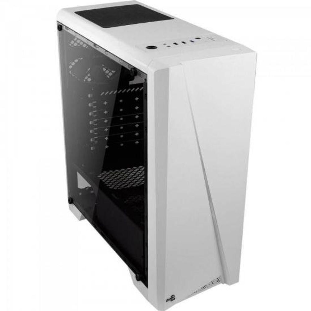 Gabinete Gamer Mid Tower Rgb Cylon Branco Aerocool