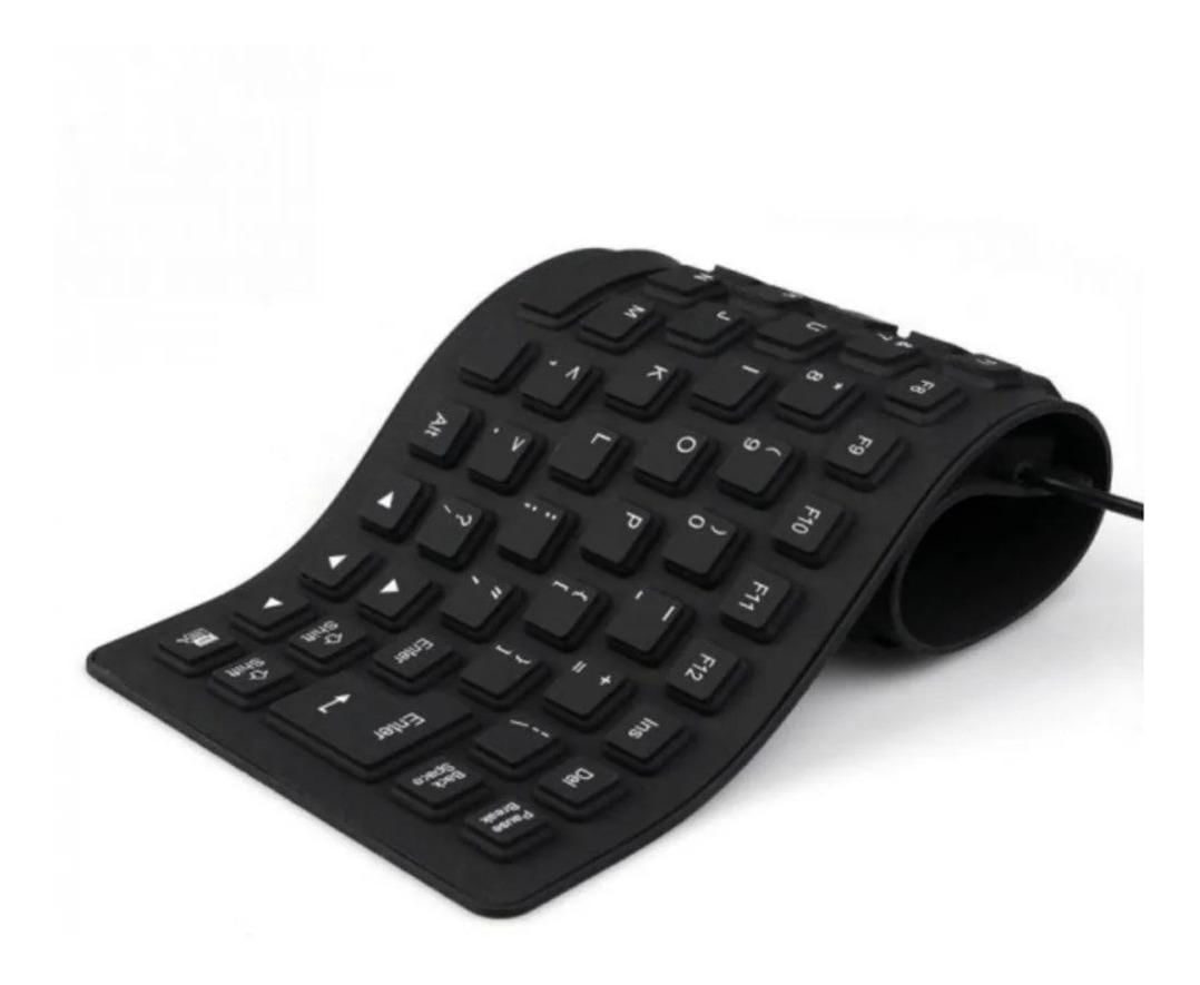 Teclado Flexivel Com Fio Para Pc