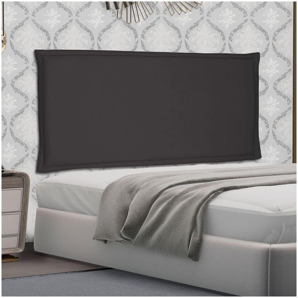 Cabeceira Painel Solteiro 0,90m Veneza Suede Preto