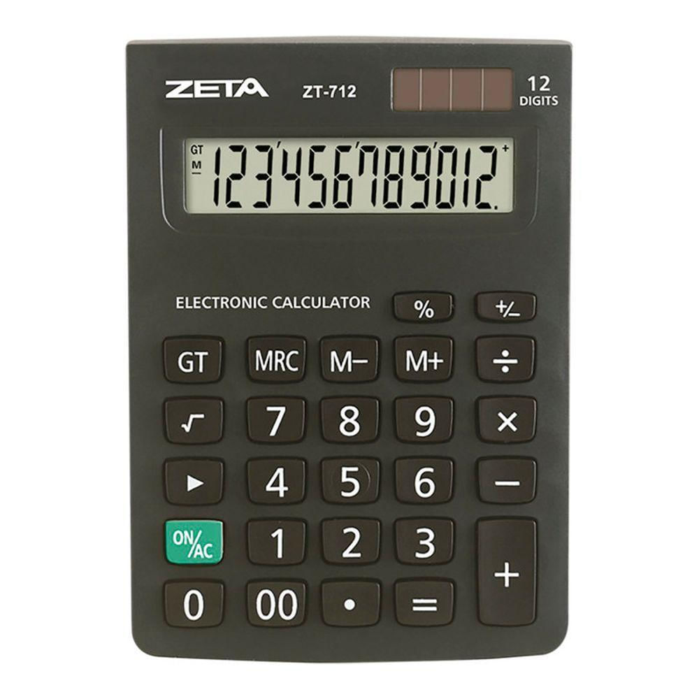 Calculadora De Mesa Zeta Zt318 12 Digitos Preta