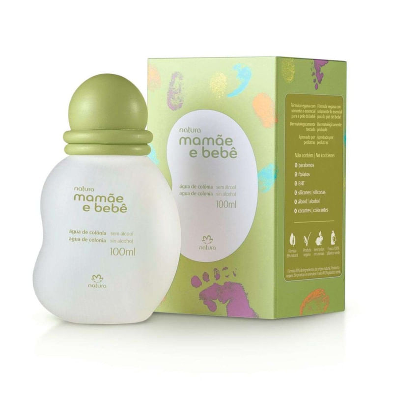 Água de Colônia Mamãe e Bebê 100ml QHS - Natura