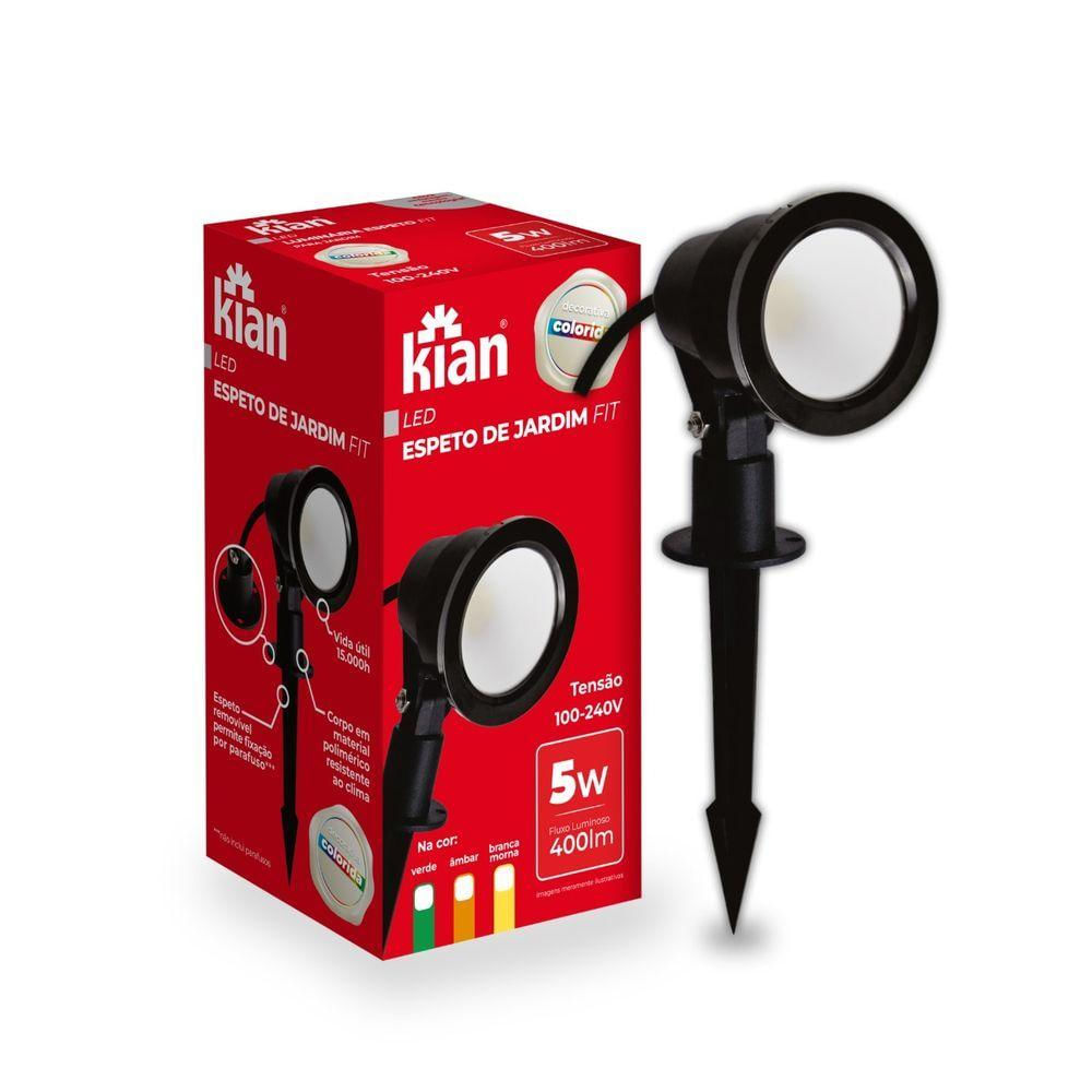 Kit 8 Espetos Luminárias Jardim Led 5w Verde Bivolt