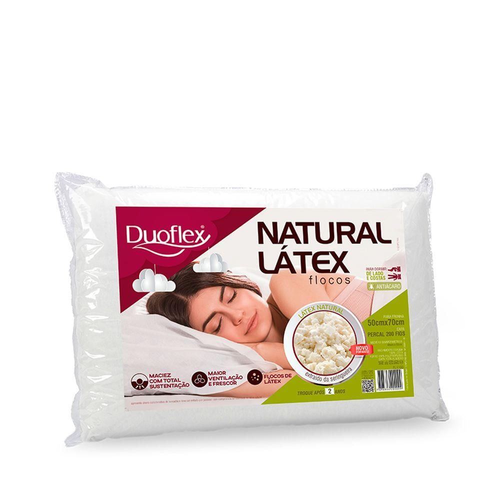 Travesseiro Natural Látex Flocos Duoflex