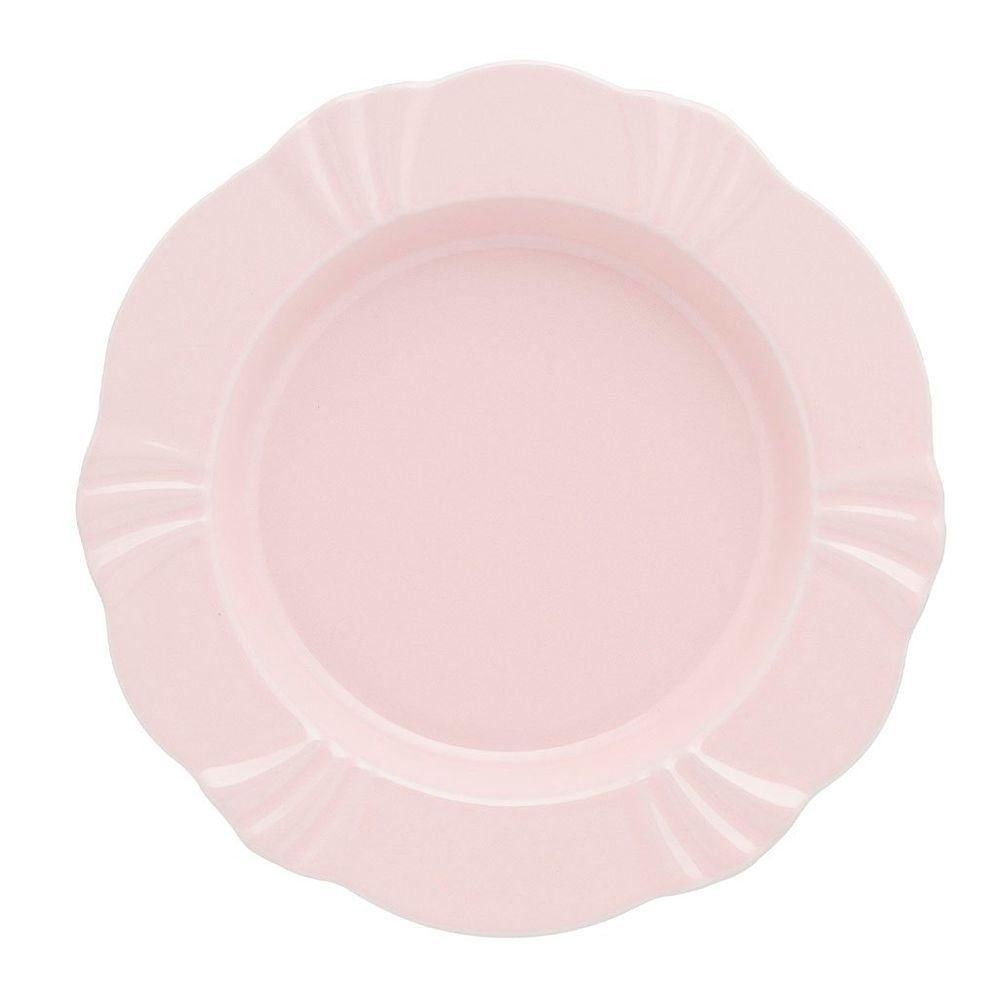 Kit 4 Pratos Fundos Soleil Blush Oxford® Porcelana 24cm