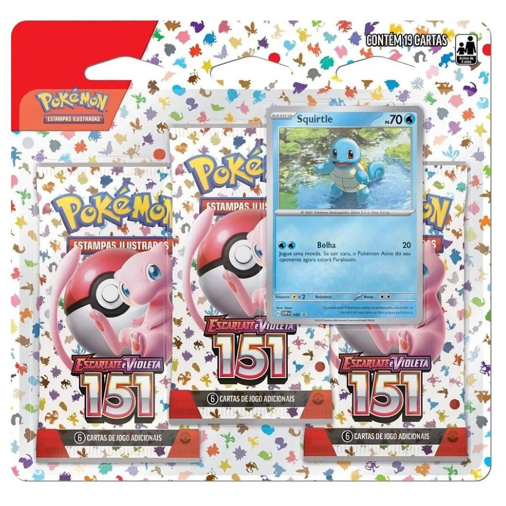 Pokémon Blister Triplo Squirtle - Copag