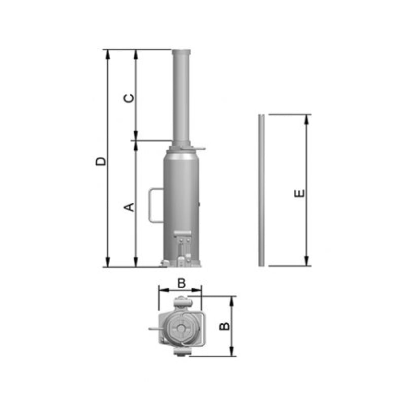 Macaco Hidráulico Moleiro para 30 Toneladas MTM30 – 31100RP Bovenau