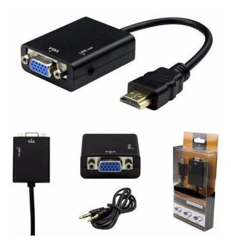 Cabo Adaptador Conversor Hdmi Para Vga Hdmi2vga Pc Notebook