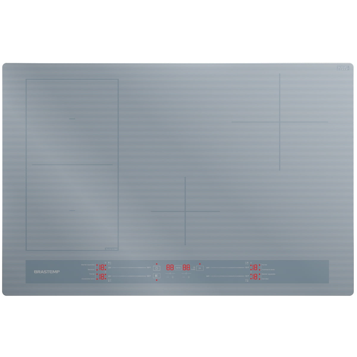 Cooktop de Indução Brastemp Flexizone 4Q Branco 220V BDJ77ABBNA