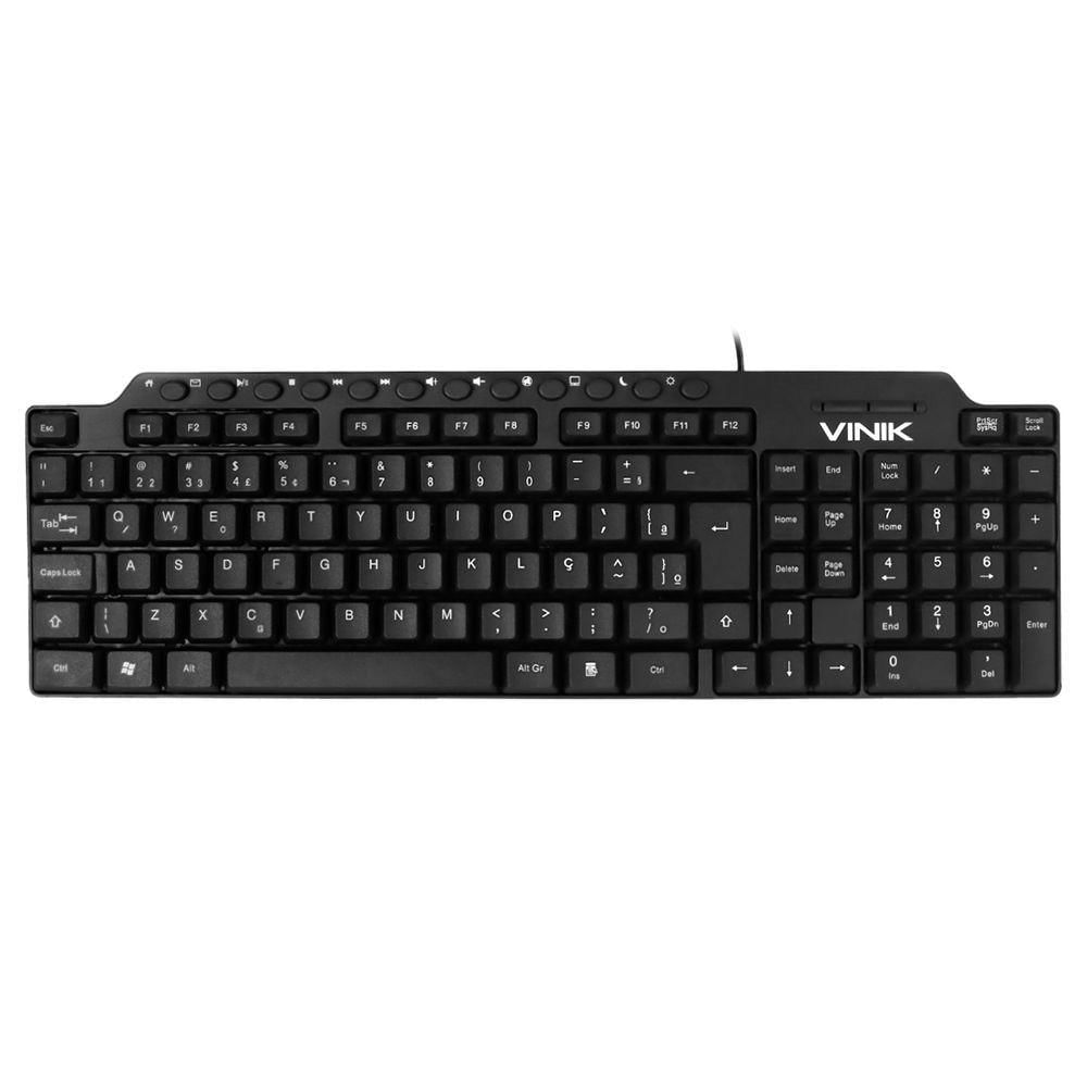 Teclado Usb Multimidia Dynamic 12 Teclas Multimidia Abnt2 Cabo 1.8m - Dt116