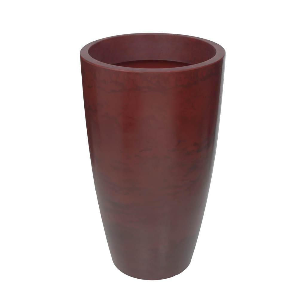 Vaso Verona Redondo Alto Brilho 64x110cm Antique Vermelho