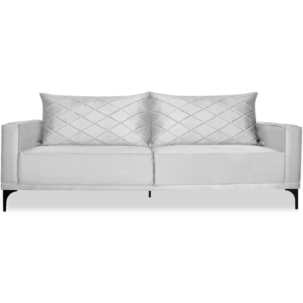 Sofa Living 2 Lugares Nori 180cm Veludo Deluxe 2223 Ezz 2223