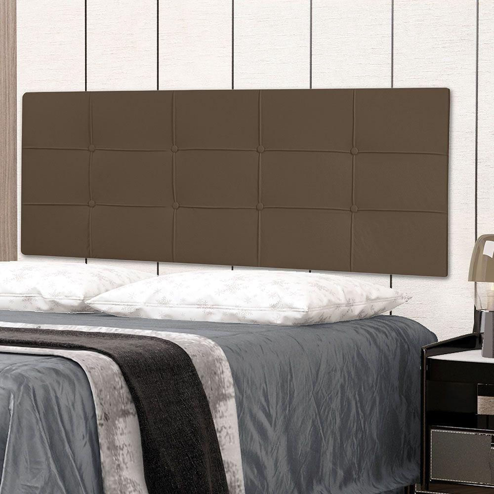 Cabeceira Painel King 1,95m Roma Corano Marrom - Pallazio