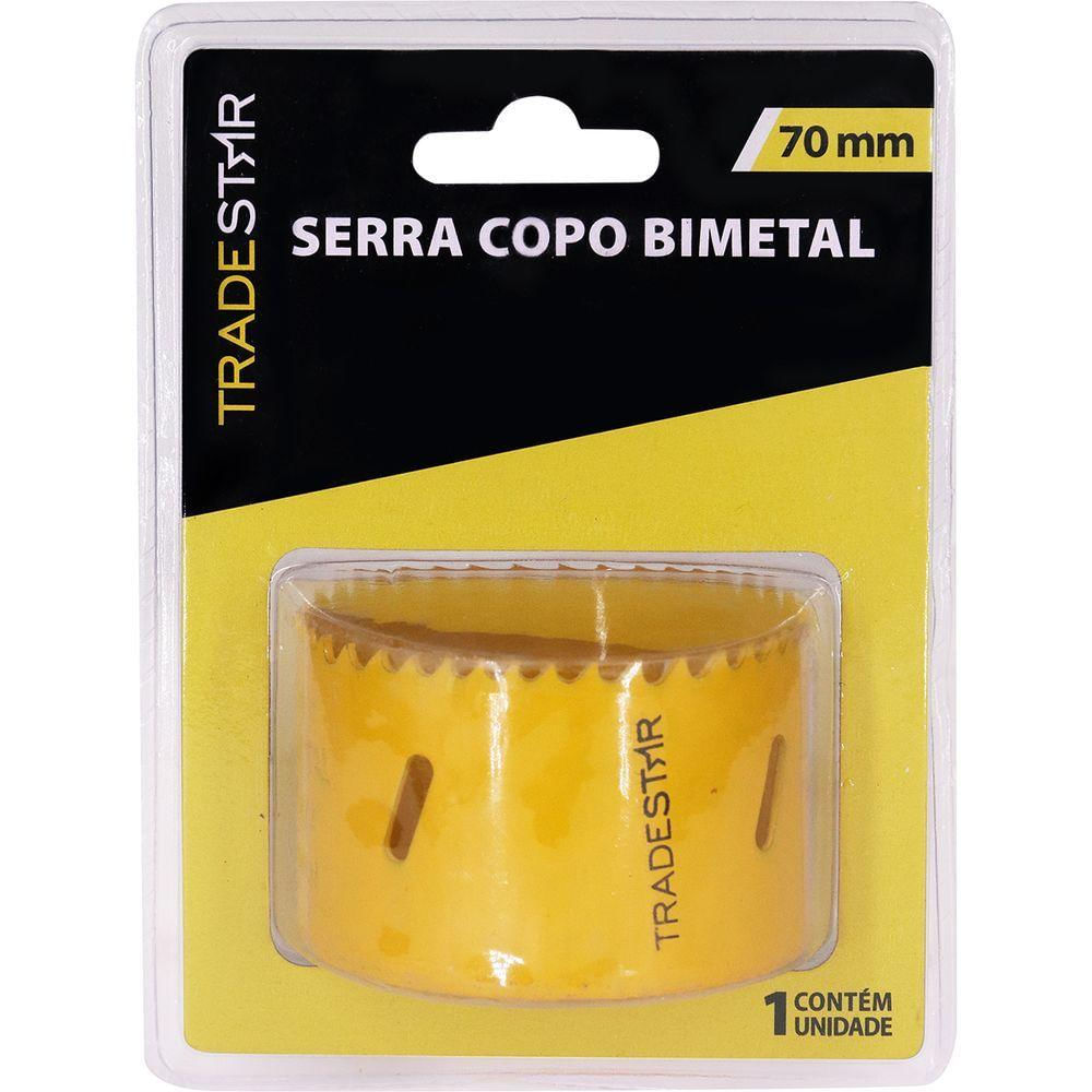 Serra Copo Bimetal Broca 70mm Corte Metal Geral Tradestar