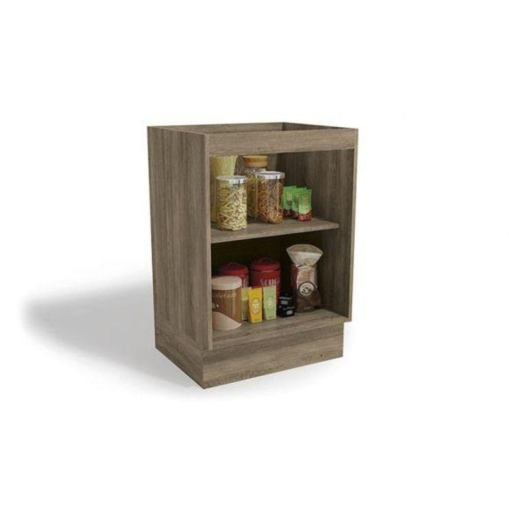 Balcão De Cozinha Modulado Maxxi G742 C- 1 Porta S- Tampo 60cm Canela - Kappesberg