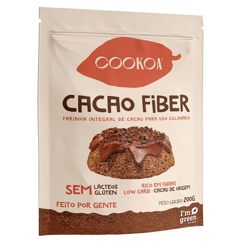 Farinha Integral de Cacau Cacao Fiber Cookoa 200g